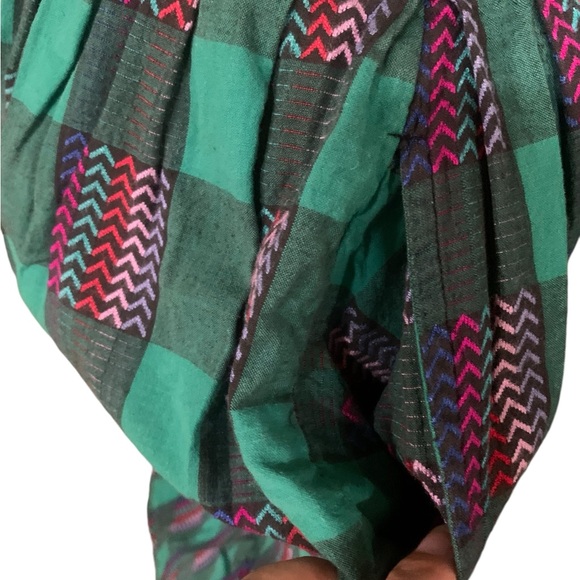 Vintage 90’s multi colored midi skirt with pockets size small - Picture 3 of 8